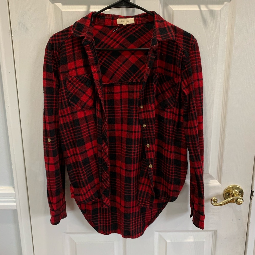 black and red flannel